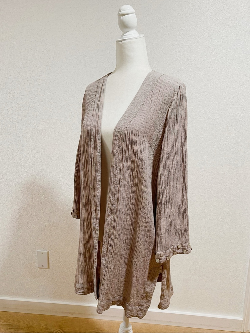 Soft Surroundings Crinkle Cardigan Petite Large
